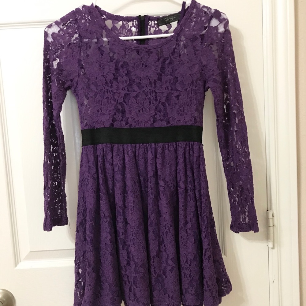 Purple Lace Jessica Simpson Dress